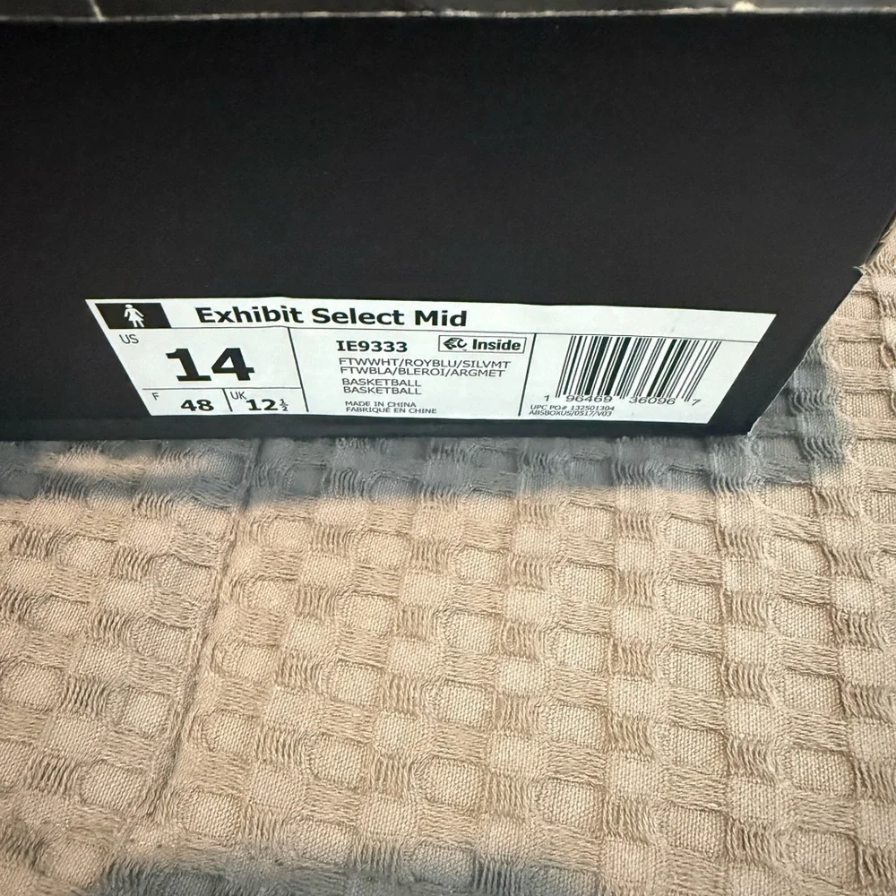 Adidas Exhibit Select Mid Women’s Basketball Shoes – White/Royal Blue (Size 14 - Picture 12 of 13